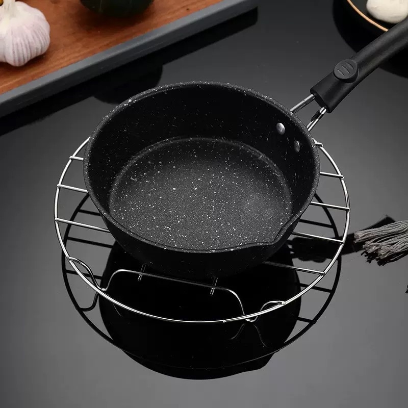 Raft de abur din oțel inoxidabil 304, rotund, cu patru picioare și design îngroșat cu picioare joase