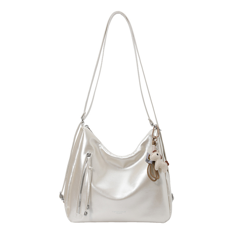 Ženska PU torba s velikom kapacitetom, višezipni dizajn, crossbody torba za svakodnevnu upotrebu, jednostavan i svestran stil