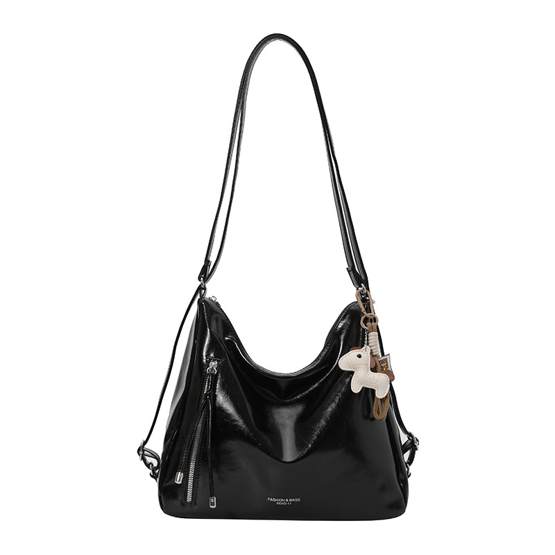Ženska PU torba s velikom kapacitetom, višezipni dizajn, crossbody torba za svakodnevnu upotrebu, jednostavan i svestran stil