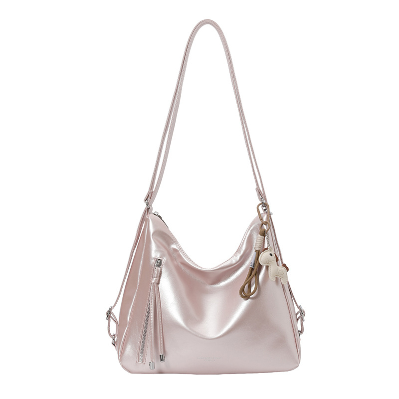 Ženska PU torba s velikom kapacitetom, višezipni dizajn, crossbody torba za svakodnevnu upotrebu, jednostavan i svestran stil