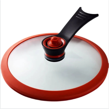 Capac mini pentru oală sub presiune, cu mâner fix, garnitură a valvei de presiune, design cu rață galbenă mică, capac din sticlă temperată pentru oală – accesorii