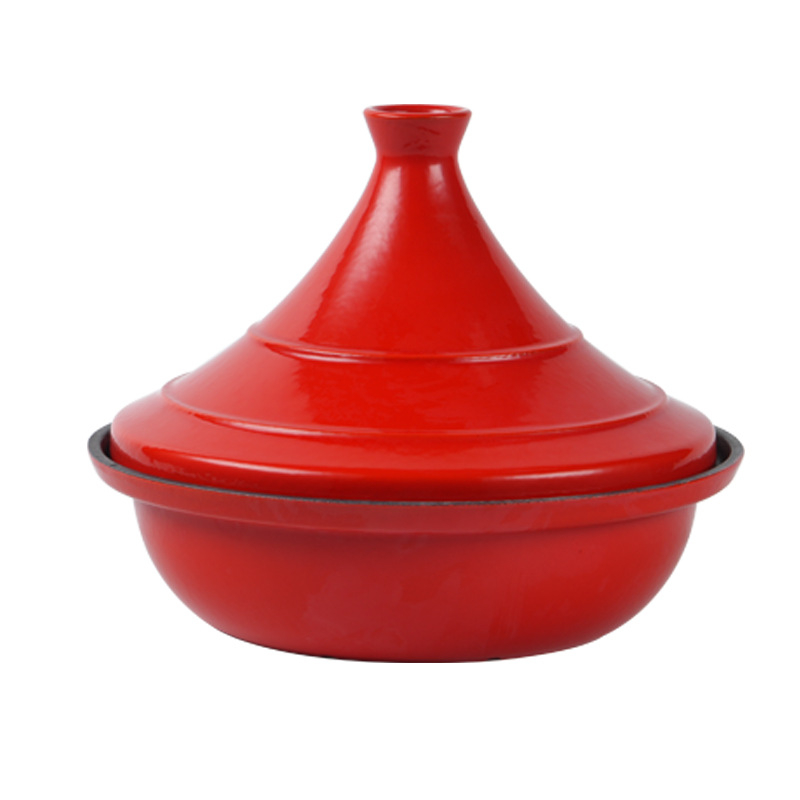Oală emailată din fontă, stil tajine marocan