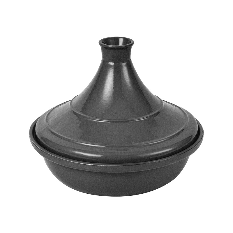 Oală emailată din fontă, stil tajine marocan