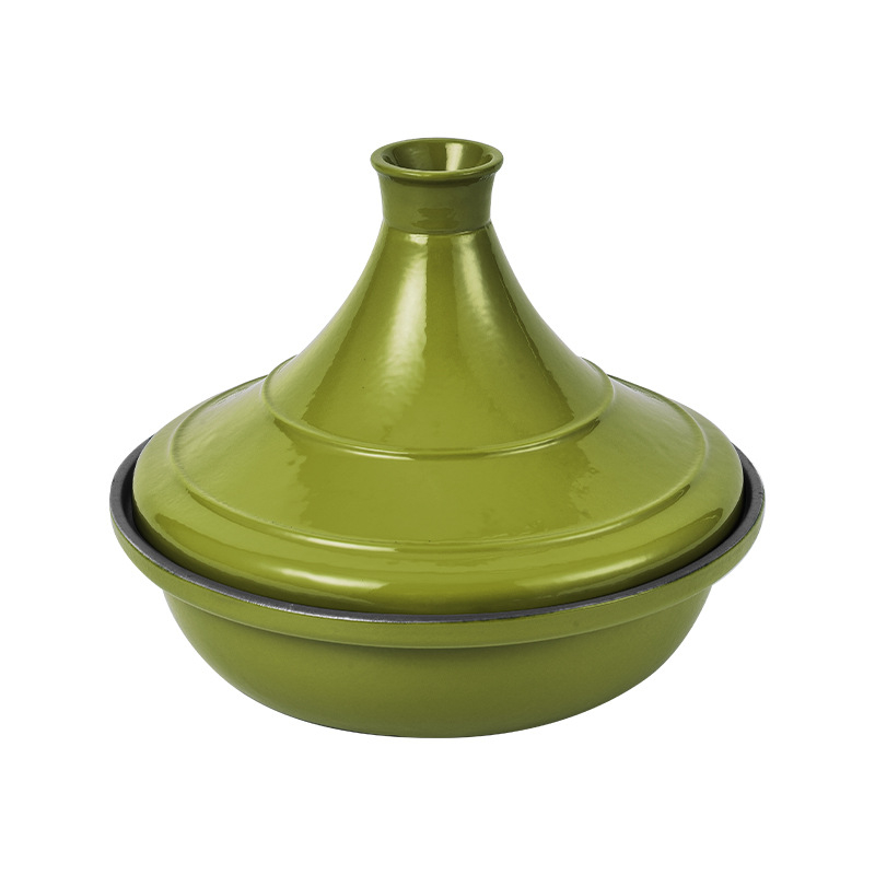 Oală emailată din fontă, stil tajine marocan
