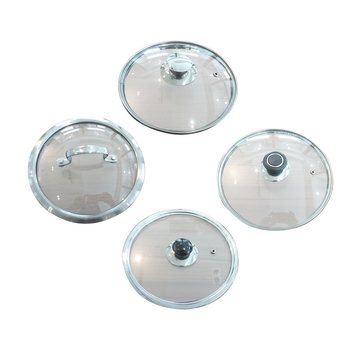 Set de capace din oțel inoxidabil transparent, pentru uz casnic, capac universal pentru oale de supă și pentru gătit la abur.