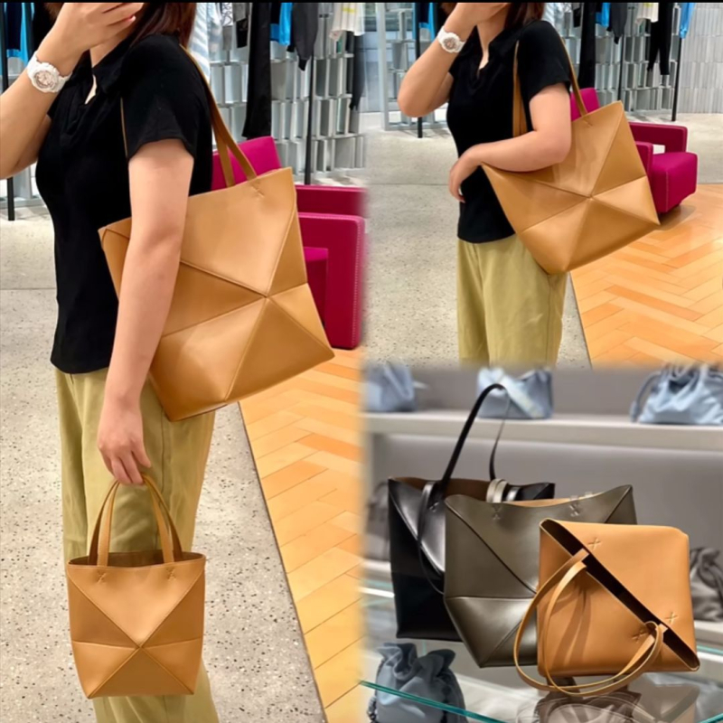 Sklopiva kožna tote torba s geometrijskim dizajnom, ženska bucket torba s jednim naramenicom