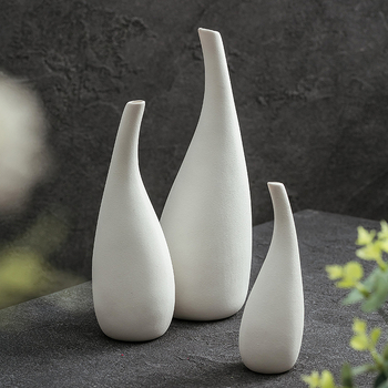 Vază ceramică minimalistă pentru flori uscate, decor modern pentru casă