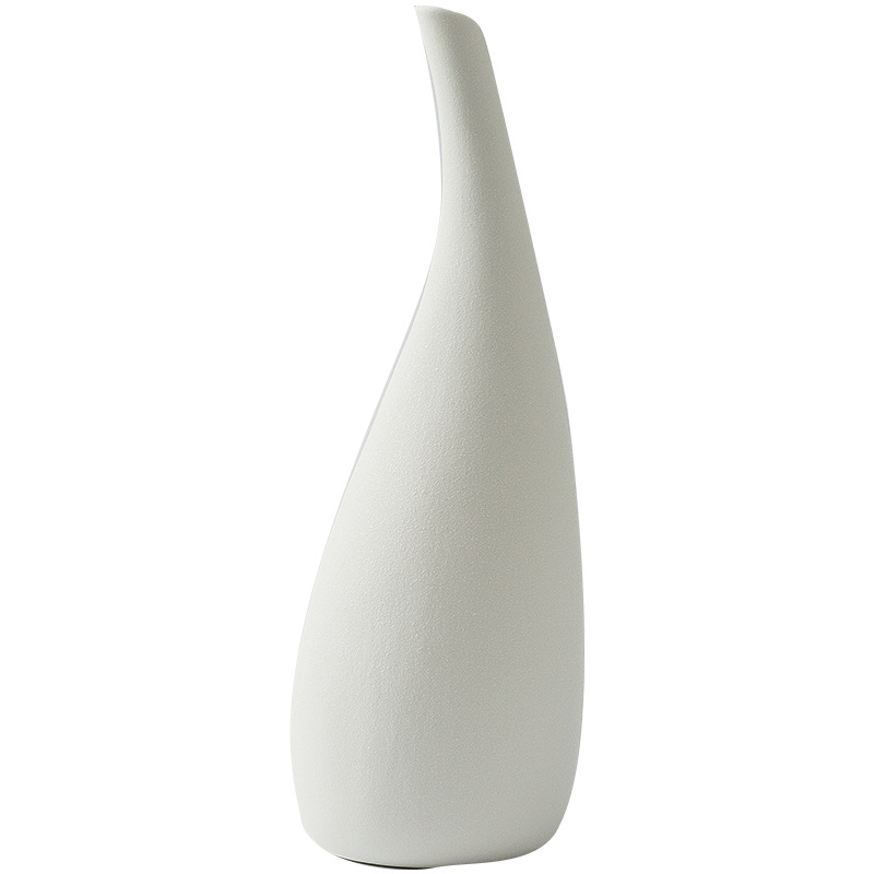 Vază ceramică minimalistă pentru flori uscate, decor modern pentru casă