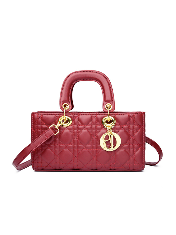 Diana torba od lakirane kože, horizontalnog oblika, za žene, preko ramena ili crossbody remenom od lanca, elegantan dizajn