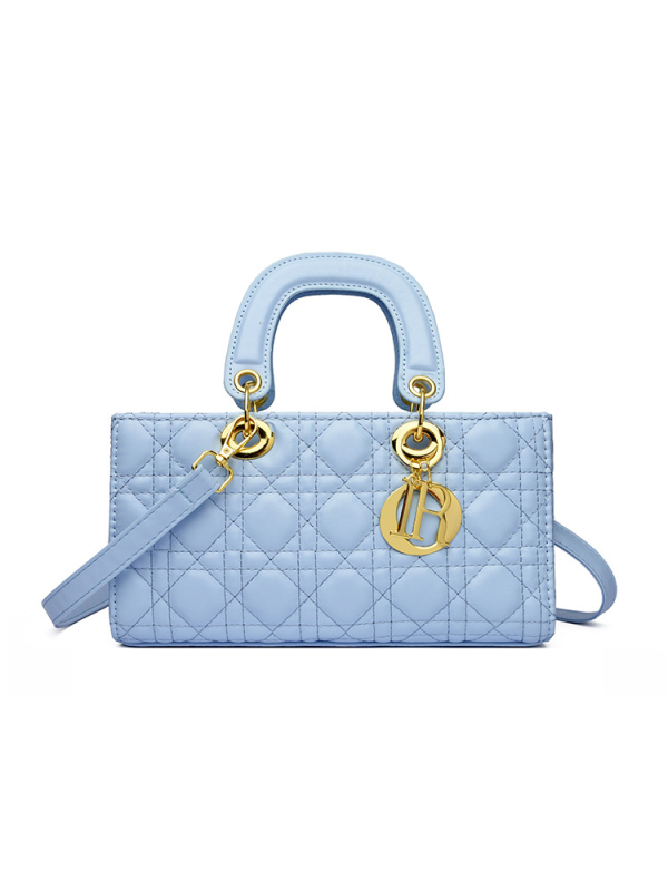 Diana torba od lakirane kože, horizontalnog oblika, za žene, preko ramena ili crossbody remenom od lanca, elegantan dizajn