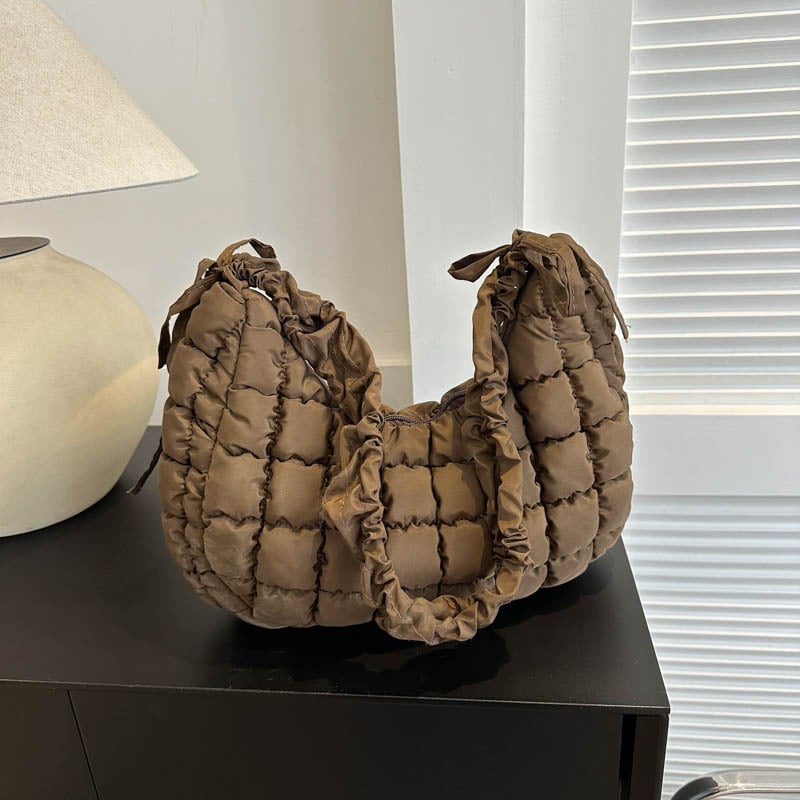 Elastična torba za rame od Oxford platna, velika kapaciteta, plisirana oblaku oblik, dumpling bubble stil