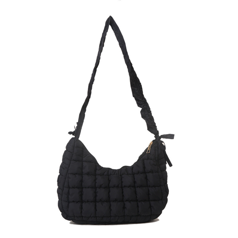 Elastična torba za rame od Oxford platna, velika kapaciteta, plisirana oblaku oblik, dumpling bubble stil
