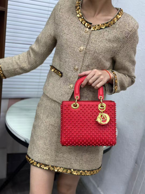 Diana torba s nitima, 2025 novi model, ženska torba za rame i crossbody, od prave kože