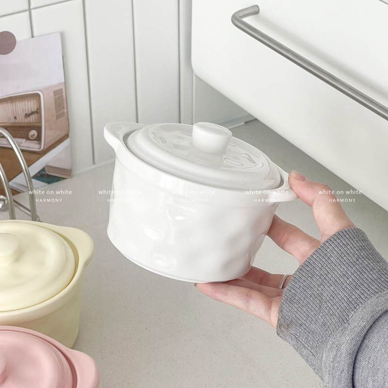 Oală ceramică pentru o singură porție cu abur