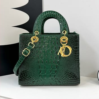 PU torba s uzorkom krokodila, inspirirana princezom Dianom, elegantna i svestrana za posao i svakodnevnu upotrebu