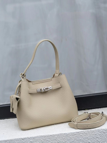 Ženska mala bucket torba s uzorkom liči, PU, proljeće 2026, svakodnevno nošenje, preko ramena ili crossbody