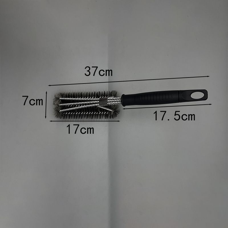 Perie din oțel inoxidabil pentru curățarea grătarului, cu mâner lung, cap de sârmă – set complet de unelte pentru grătar