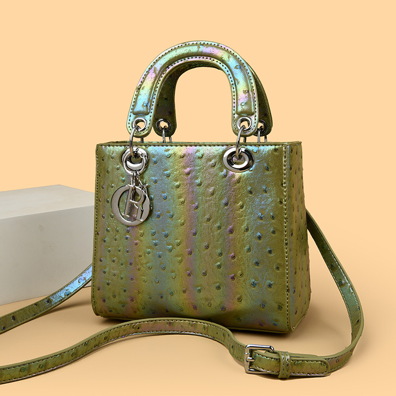 Ženska torbica za rame s motivom ovčjeg uzorka, rombo izvezen, PU materijal, luksuzna crossbody torba