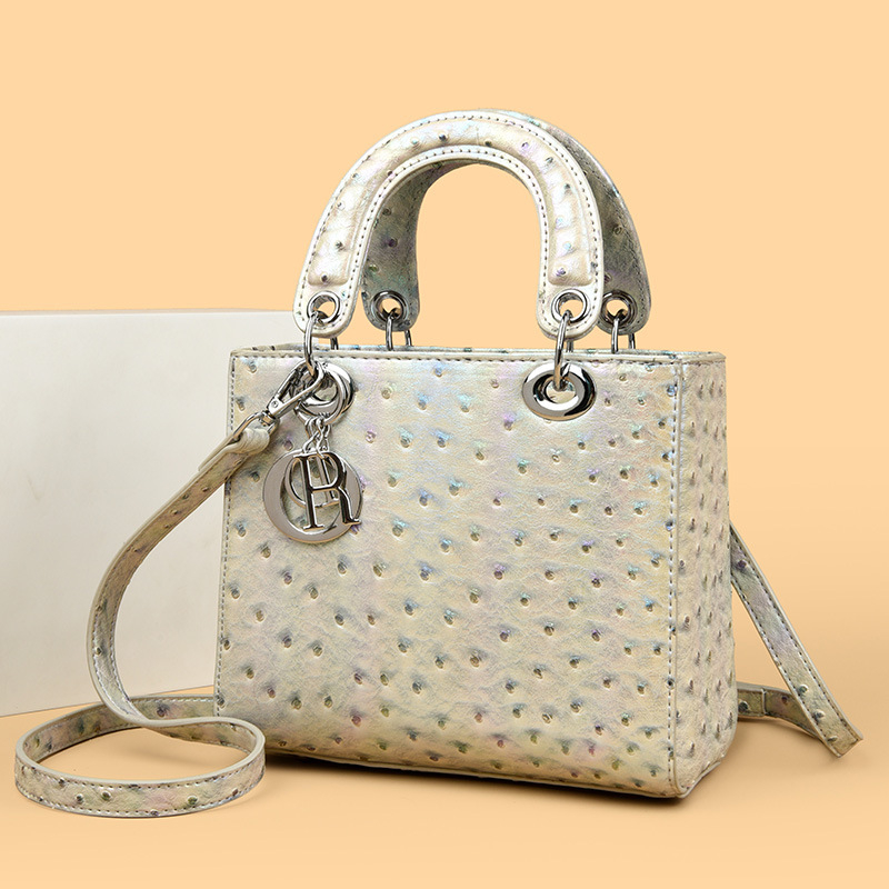 Ženska torbica za rame s motivom ovčjeg uzorka, rombo izvezen, PU materijal, luksuzna crossbody torba