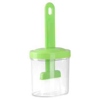 Perie pentru ulei la grătar cu sticluță, rezistentă la temperaturi înalte, din materiale alimentare, set complet pentru cuptor