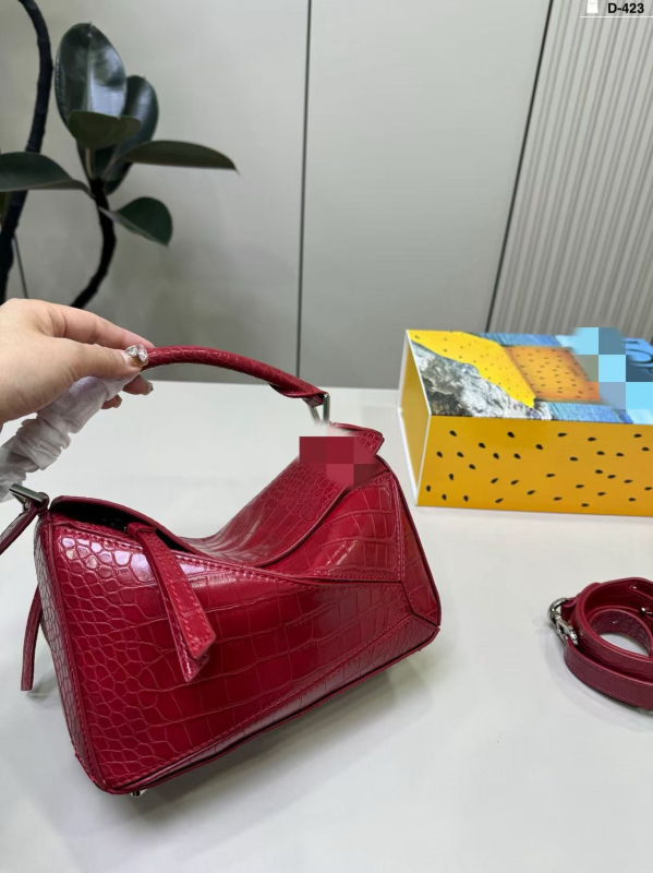 Diana torbica od kože prvog sloja s uzorkom krokodila, vrhunski dizajn, svestrana crossbody torba za žene