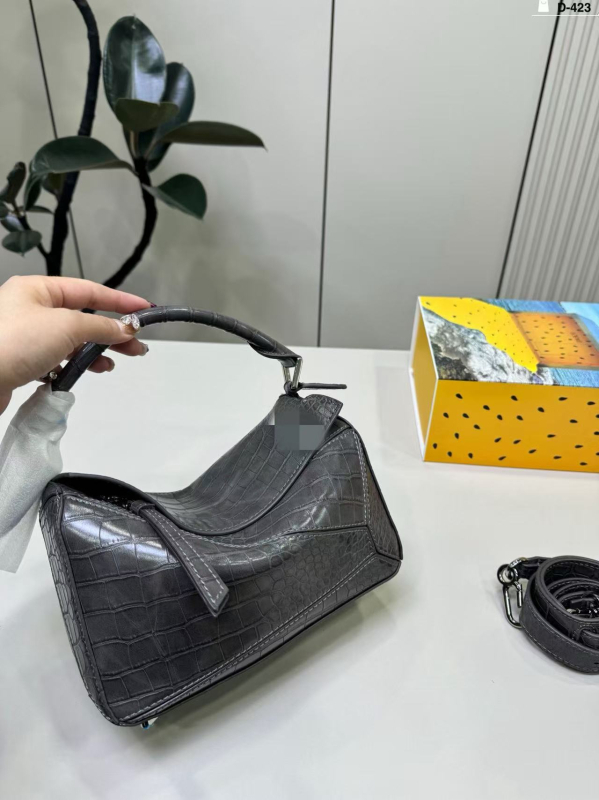 Diana torbica od kože prvog sloja s uzorkom krokodila, vrhunski dizajn, svestrana crossbody torba za žene