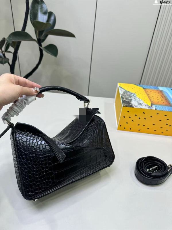 Diana torbica od kože prvog sloja s uzorkom krokodila, vrhunski dizajn, svestrana crossbody torba za žene
