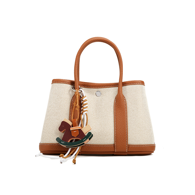 2025 Vrtna bucket torbica s kontrastnim bojama, svakodnevna torba, crossbody stil, svestrana