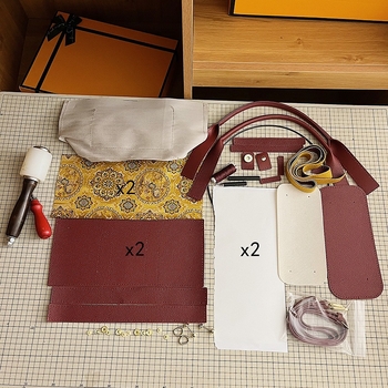 Nova torba u kineskom stilu od PU s DIY kompletom Song Brocade, za ramenu ili crossbody za žene, ručno izrađena, moderna torba