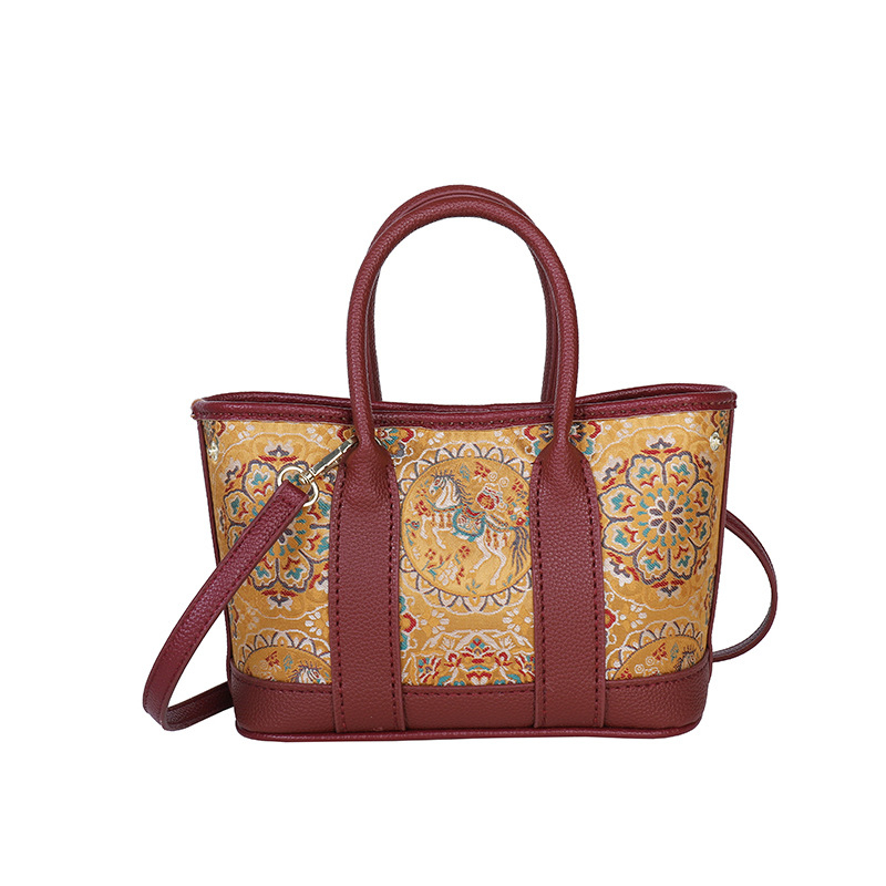 Nova torba u kineskom stilu od PU s DIY kompletom Song Brocade, za ramenu ili crossbody za žene, ručno izrađena, moderna torba