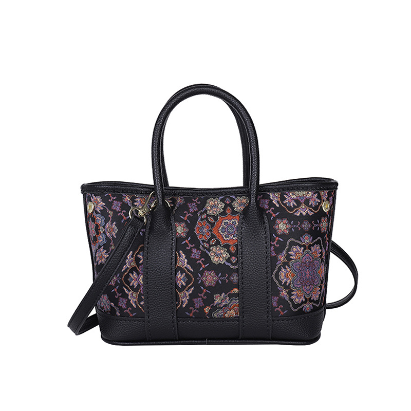 Nova torba u kineskom stilu od PU s DIY kompletom Song Brocade, za ramenu ili crossbody za žene, ručno izrađena, moderna torba