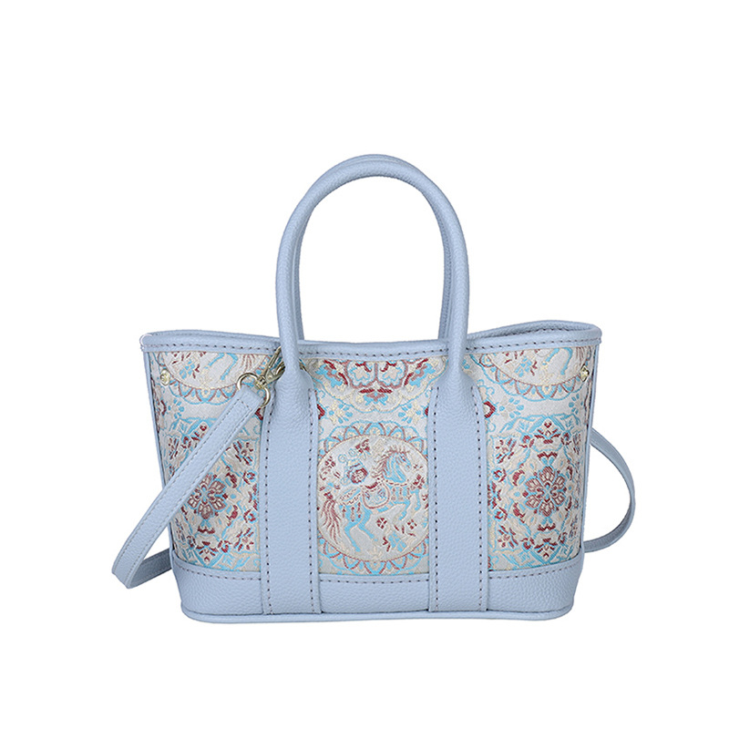 Nova torba u kineskom stilu od PU s DIY kompletom Song Brocade, za ramenu ili crossbody za žene, ručno izrađena, moderna torba