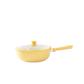 Xinas tigaie de prăjit cu strat ceramic ce conține titan, antiaderent, design elegant, pentru uz casnic, compatibil cu plite pe gaz, cărbune, lemn și inducție