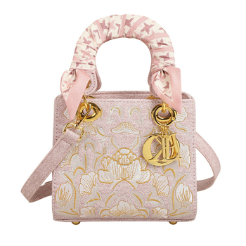 PU kožna torbica s izšivkom, inspirirana Princezom Dianom, dizajn sa šalom od svile, za ramena i crossbody, srednje veličine