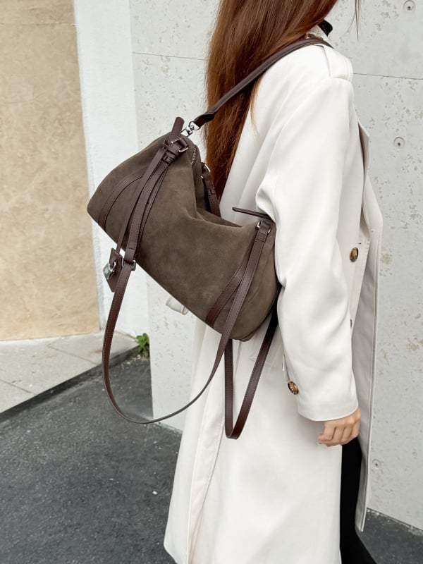 Ženska torbica za rame od prave kože, visoke kvalitete, svestrana mekana kožna torba s krilnim dizajnom, crossbody torba