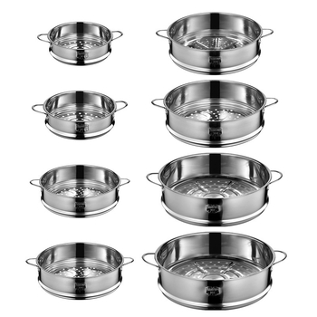 Grilaj de aburi din oțel inoxidabil 304 pentru uz casnic; potrivit pentru oală de lapte, oală de supă, aburitor și wok; diametru 16–32 cm.