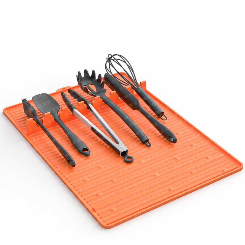 Padă din silicon pentru cadrul lateral al grilului Blackstone – protecție multifuncțională a cuptorului și covoraș pentru picurarea uleiului, covoraș pentru uneltele de cuptor