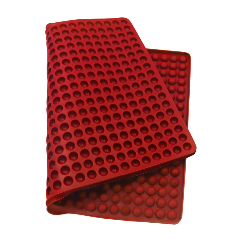 Tavă din silicon cu 468 găuri pentru scurgerea uleiului, placă de gătit pentru cuptor/grill și formă pentru biscuiți