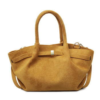 Retro torbica Demellier Wing Bag, suede bucket torbica, vrhunska tekstura, jednostavna crossbody za svakodnevnu upotrebu