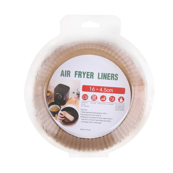 Hârtie de copt cu silicon pentru friteuza cu aer, absorbție de ulei, antiaderent, cerc de copt, calitate alimentară