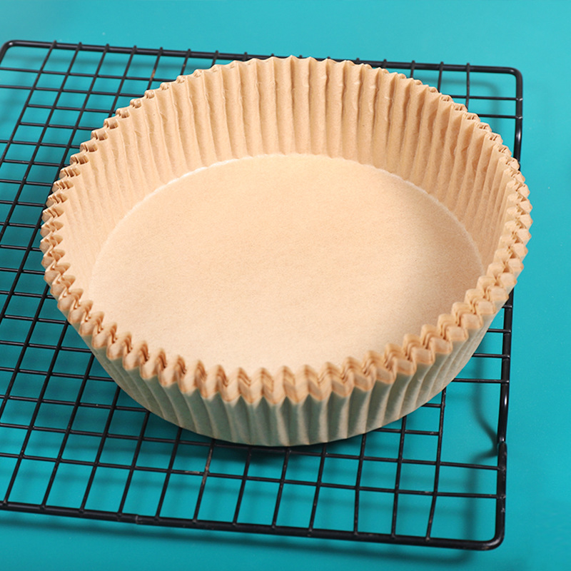 Hârtie de copt cu silicon pentru friteuza cu aer, absorbție de ulei, antiaderent, cerc de copt, calitate alimentară