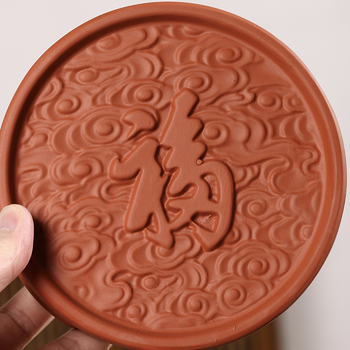 Covoraș pentru ceainic și bază pentru sobă cu cărbune, din argilă purpurie, ceramică antic, stil chinezesc nou