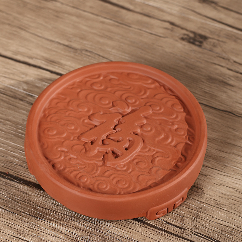Covoraș pentru ceainic și bază pentru sobă cu cărbune, din argilă purpurie, ceramică antic, stil chinezesc nou