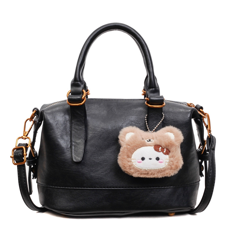 Ženska mala retro torba od kože s uljem voska, 2025 jesen-zima, crossbody Boston stil