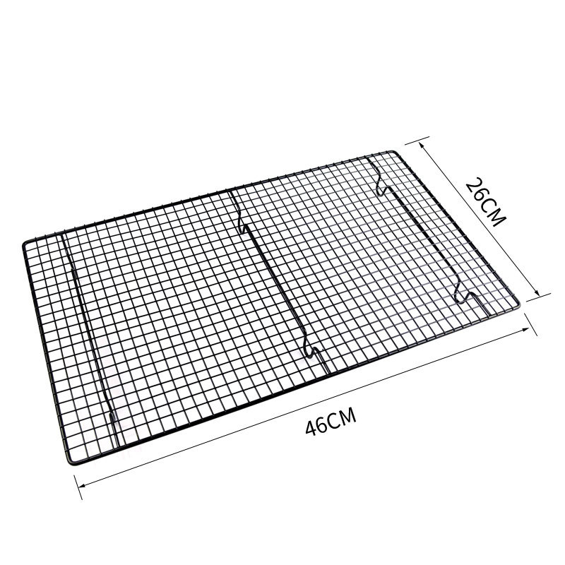 Raft de răcire antiaderent pentru prăjituri, plasă pentru pâine și biscuiți, pentru coacere, utilizare casnică, diverse dimensiuni, raft de răcire pentru cuptor și grătar