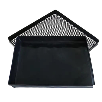 Coș grill din plasă cu acoperire antiaderent PTFE, mâner lung, întărit cu fibră de sticlă, pentru coacere cartofi pai.