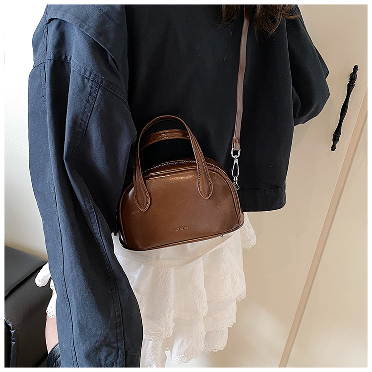 Proljetna 2025 Boston PU kožna torbica za žene, casual retro crossbody