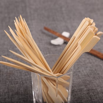 Jednokratni bambus štapići za roštilj i hot pot, duljine 9–30 cm, debljine 3 mm, tiskanje logotipa moguće