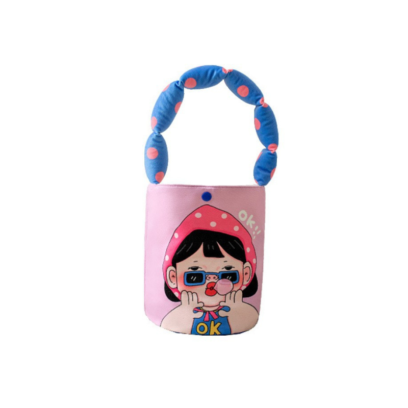 Ženska platnena bucket bag torba s velikim kapacitetom, korejskog stila