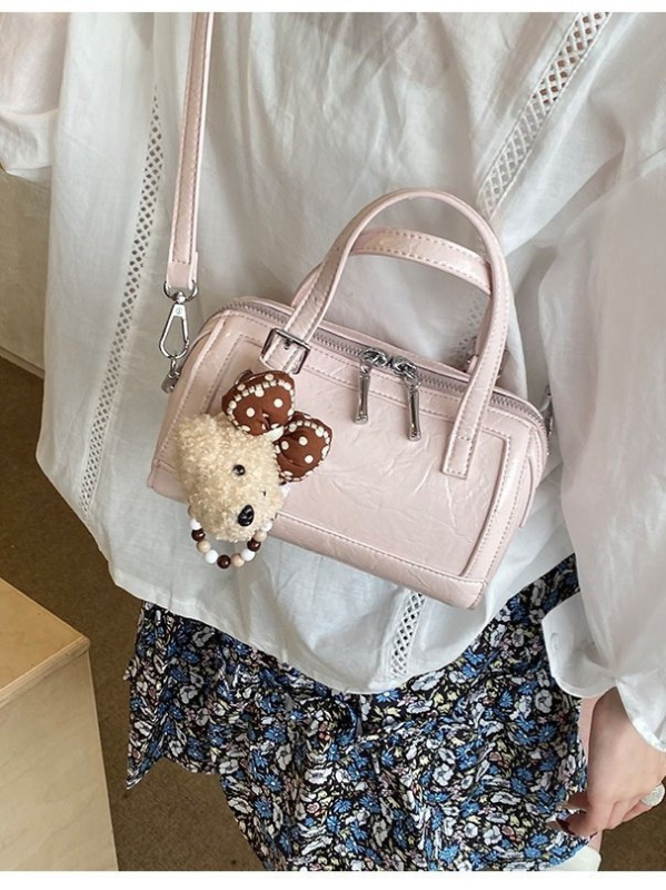 Ženska torbica u stilu Boston, sjajna PU koža, ramena ili crossbody torba za svakodnevnu upotrebu